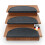 (Anthrazit) Stufenmatten Treppen-Teppich 15er Set Halbrund 23,5 x 65 cm 1