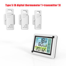 Draadloze weersensor, binnen- en buitenthermometer met lcd-display voor nauwkeurige bewaking van temperatuur en luchtvochtigheid in uw huis of