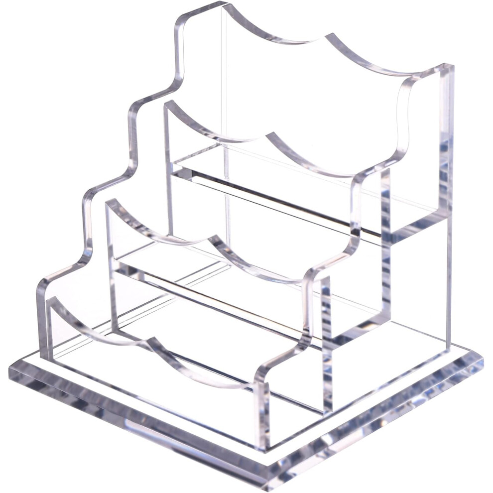 Desktop Organizer, Crystal-Clear Acrylic Vertical File Holder With High Transparency For Convenient Document Management And Sleek Office Style (Clear, 9060116143832