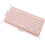 (Black) PU Leather Portable Keyboard Carrying Case Storage Bag Dustproof Protective Case for Logitech K380 4