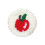Punching Needle Embroidery Coaster Set with-Apple small style 1