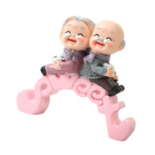 Harsen Paar Beeldjes Miniaturen Ornament voor-grootouders