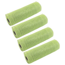 Pack Of 4 Rolls Lightweight Plastic Mesh Accessory-green yellow