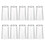 Set of 10 Plastic Tumblers Set Water Cups Stackable-Clear 270ml 1