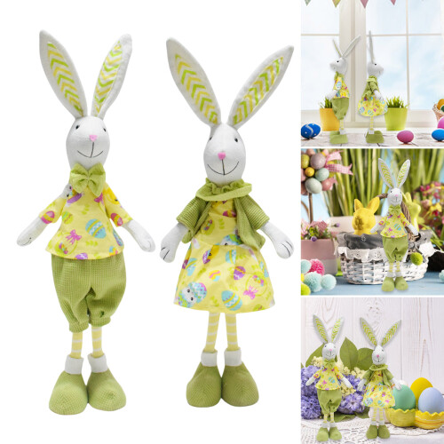 Easters Gnomes Bunnys Zachte knuffels Staande-Damesmodel 2