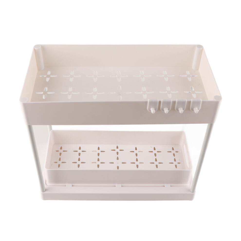 Innovative Under Sink Organizer, 2 Tier Sliding Cabinet Basket For Enhanced Accessibility, Abs Plastic Ensures Robust Construction And Quick Installat 9060116152216