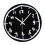 Elegant Graffitis Styles Wall Clock Quiet Movement for-Black 1