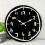 Elegant Graffitis Styles Wall Clock Quiet Movement for-Black 7