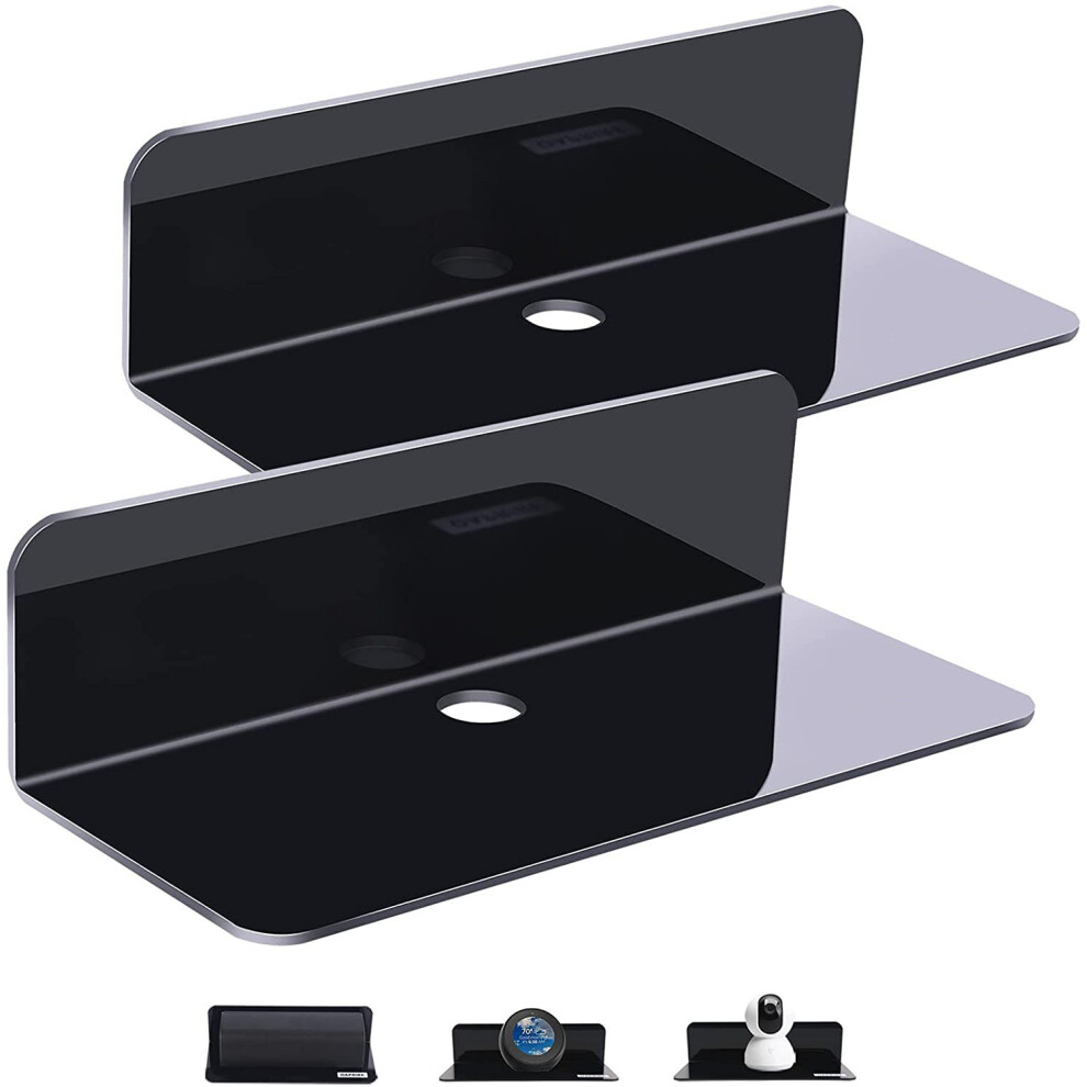 Elegant Acrylic Floating Shelves, Transform Your Space With Damage-Free Installation, Versatile Storage For Any Room 9060116150878