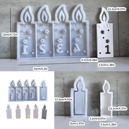 House Silicone Molds Numbers Candle Molds Handmade Casting Molds 2