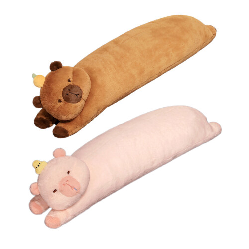 Long Plush Capybara Body Pillow Offering Exceptionals-Pink L 1