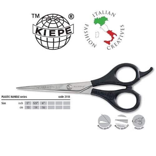 Barber scissors 6" plastic handles