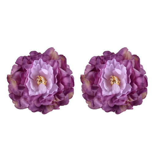 Embrasses de rideaux élégantes en forme de fleur de-Violet