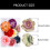 Embrasses de rideaux élégantes en forme de fleur de-Violet 4