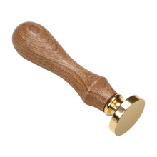 Craft Stamp Head and Wood Handle Set Unfinished-Round 2.2cm