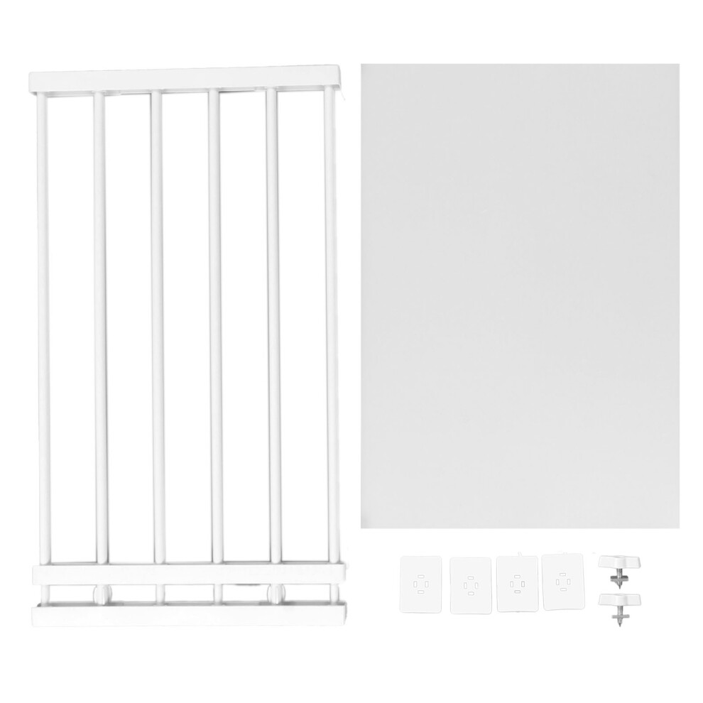 Tension Rod Shelf For Bathroom Kitchen, Adjustable Closet Organizer With Expandable Cabinet Divider (16.5In Width) 9060116152995