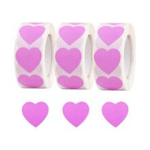 Autocollants cœur d'amour pour la saint-valentin,-Violet