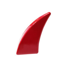 Goujons en alliage en forme de corne avec vis, 10-rouge vif S