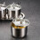 Récipient-Quatre pots d'assaisonnement en argent 5