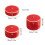 Elegant Snacks Box with Lid Plastic Serving-Red Second floor 4