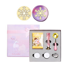 Removable Brass Sealing Stamp Head Beads Set Wax Seal-snowflake