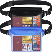 Estojo impermeável para proteger seu celular e objetos de valor. Bolsa à prova d'água com alça ajustável que garante que seus pertences