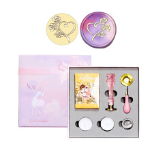 Wax Seal Stamp Scrapbook Brass Stamp and Long Handle-heart rose