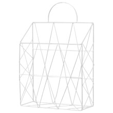 Porta-revistas de parede com alça, moderno, para armazenamento de livros, resistente ao desgaste, ideal para uso em casa ou no escritório.