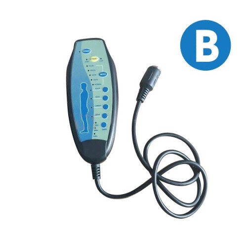(without heating function) 8-Pin Massage Chair Remote with 5 Modes, Heating, & Intensity Control - 12VDC Compatible 1