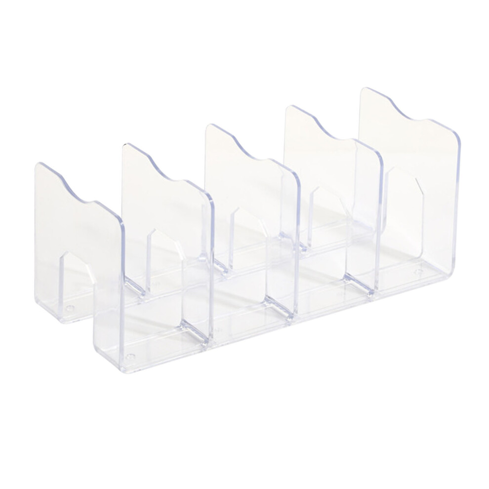 Acrylic Brochure Holder Sturdy Desktop File Organizer Clear Desk Organizer With Non-Slip Design Smooth Rounded Edges Multi-Purpose File Organizer For 9060116159970
