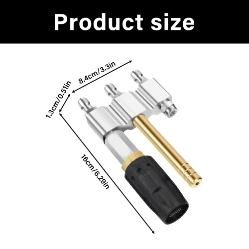 Multifunctional Adjustable Nozzle with Long-Stainless Steel 2