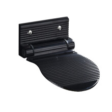 Poggiapiedi per doccia per gambe da rasatura, design pieghevole in lega di alluminio resistente, poggiapiedi da bagno a parete con treppiede