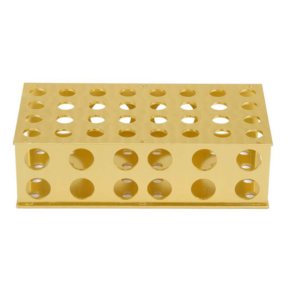 Laboratory Tube Holder, Durable Aluminum Multi-Hole Test Tube Storage Ensuring Safe And Stable Sample Holding 9454554598444