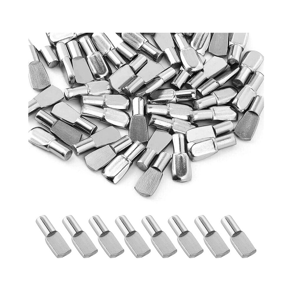 Sturdy And Wear Resistant Spoon Shaped Shelf Supports, Smooth Surface Solid Polished Metal Anti-Rust Nickel Plated Shelf Pegs, Easy Install For Furnit 9454554595993