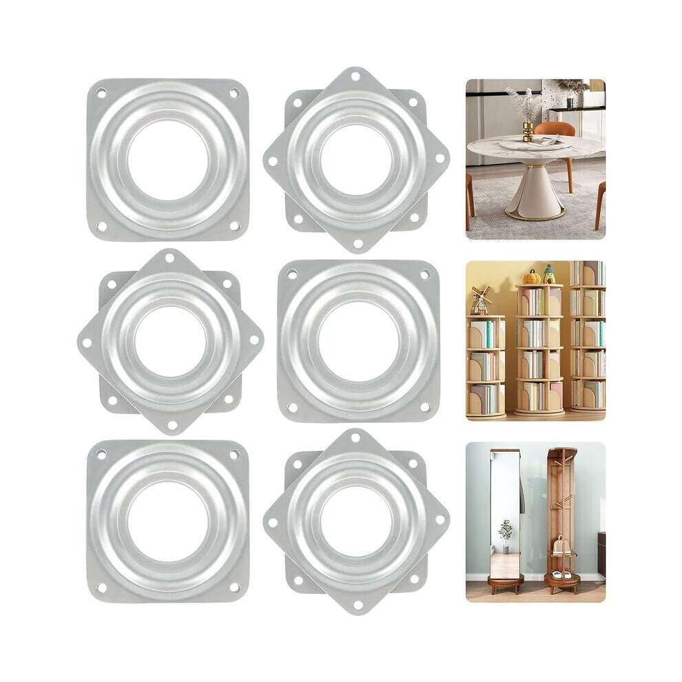 Sturdy Rotating Tray, Galvanized Steel Rotating Tray Turntable With Smooth Rotation For Home And Office (Square Design) 9454554596792