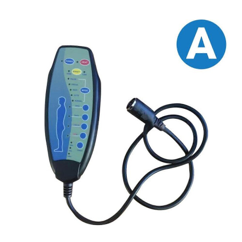 (with heating function) 8-Pin Massage Chair Remote with 5 Modes, Heating, & Intensity Control - 12VDC Compatible 1