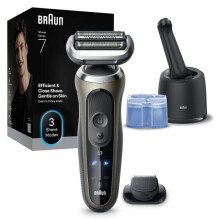 Herren-Elektrorasierer - Braun - Series 7 72-C7200CC - Nass- und Trockenrasur - 360 Flex-Kopf - 3 Rasiermodi