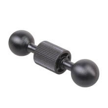 17mm Ball Aluminum Motorcycle Mount 70mm Extension-Black Color