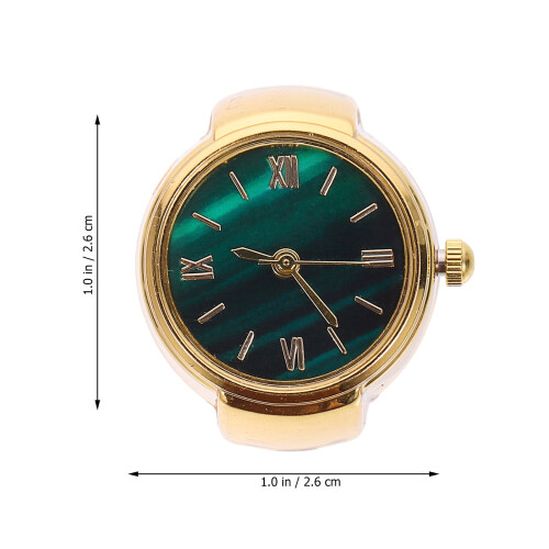 Finger Watch Mini Romersiffror Ringklocka För Kvinnor 1