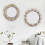 Χειροποίητος καθρέφτης μακραμέ σε σχήμα boho chic, κομψό αξεσουάρ σπιτιού με 5