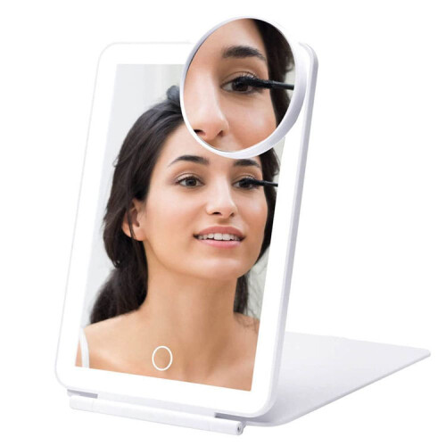 Makeupspejl, bærbart og kraftfuldt til fejlfri makeup overalt
