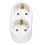 (Black) Upgrades Electrical Socket Adapter Expands One to Two Outlets PP Power Socket,_d0.0876 5