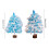 Feather Christmas Tree with Lights Compact and-Blue 60cm 4
