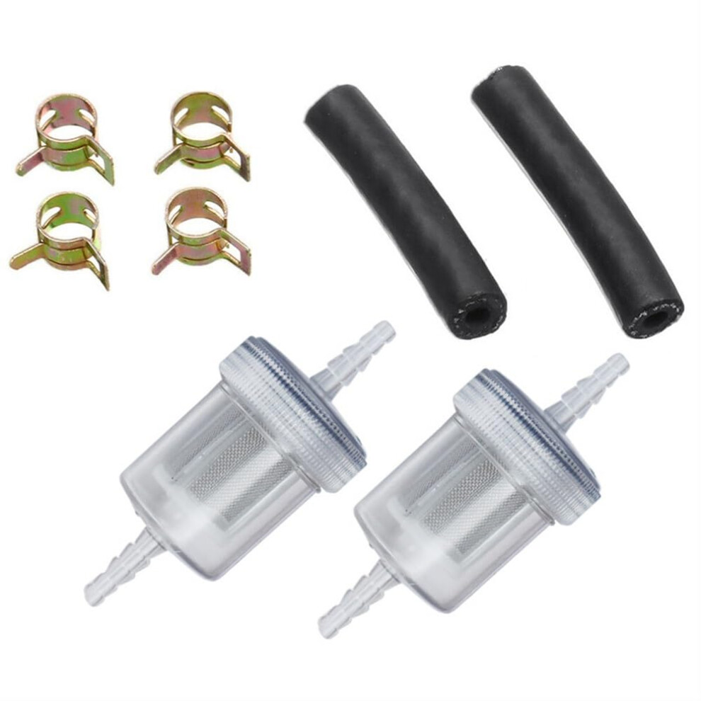 2Pcs 4Mm Diesel Inline Fuel Filter Kit Transparent Design For Webasto Eberspacher Air Heaters 9067246211851