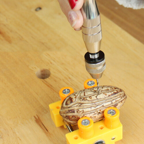 Flexible Tiny Hand Drill For Engraving Wood Golden Plastic And 1