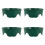 4pcs Polypropylene Plant Guards Maintains Moisture and Creates 1