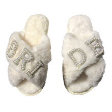 Personalized Wedding Slippers Customizable Slippers- BRIDE S