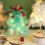 Artificial Christmas Tree 30cm Warm LED Lighting-Dream pink 7