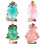 Artificial Christmas Tree 30cm Warm LED Lighting-Dream pink 2