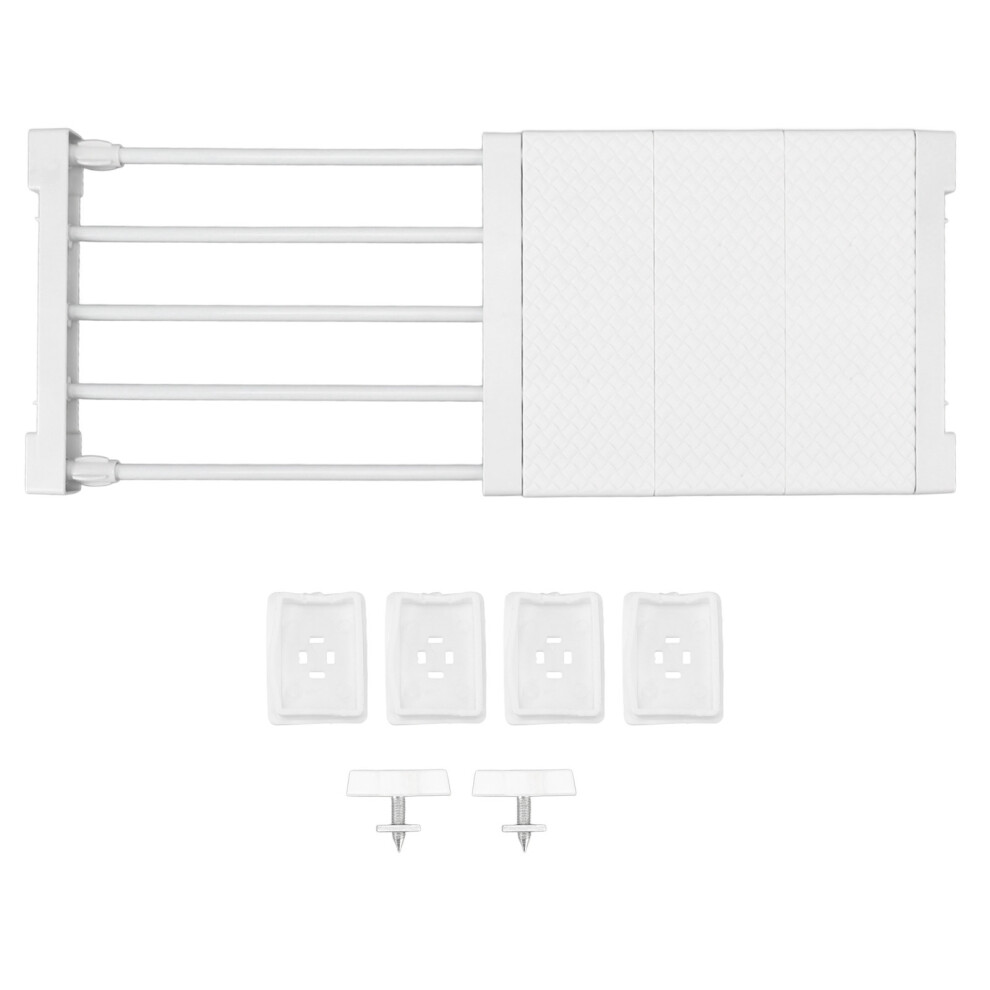Tension Rod Shelf For Closet Storage, Space Saving Storage Rack Multi-Purpose Closet Shelf, Expandable Storage Shelf Adjustable Organizer For Wardrobe 9060116163779